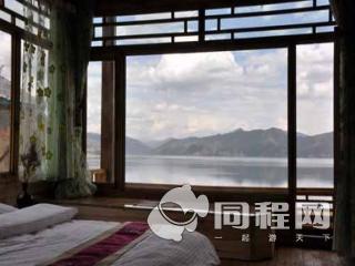 丽江泸沽湖中国湖边小屋客栈图片湖景豪华大床房（带独立阳台）
