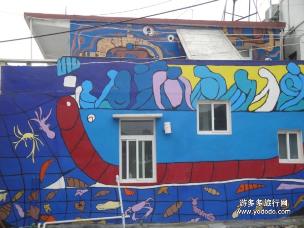 东海渔村特有壁画